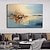 abordables Peintures Abstraites-peinture à l'huile de paysage côtier abstrait sur toile grand art mural original bleu voilier art peinture océan art peinture personnalisée pour salon chambre décoration murale