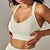 voordelige Sport bh&#039;s-Dames Lichte ondersteuning Sport bh&#039;s Running BH Open achterkant Gekruiste rug Goede top Gewatteerd Fitness Recreatiesport Hardlopen Ademend Lichtgewicht Zacht Zwart Wit donkergrijs Effen