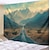 cheap Landscape Tapestry-Countryside Trees Landscape Hanging Tapestry Wall Art Large Tapestry Mural Decor Photograph Backdrop Blanket Curtain Home Bedroom Living Room Decoration