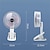 levne Domácí spotřební materiál-přenosný ventilátor USB dobíjecí 3-rychlostní bezdrátový elektrický ventilátor klips ručního ventilátoru oběhový ventilátor pro kempování stolní kancelář ruční ventilátor s odnímatelnou základnou malý