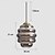 cheap Island Lights-LED Pendant Light Warm White 13/17/26cm 1-Light Globe Ceiling Hanging Light for Kitchen Island Glass Electroplated Painted Finishes Modern Nordic Style Dining Room Bedroom 110-240V