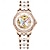 levne Mechanické hodinky-OLEVS Dámské mechanické hodinky kreativita Módní Hodinky na běžné nošení Wristwatch Automatické natahování Svítící VODĚODOLNÝ Ozdoby Nerez Hodinky