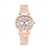 preiswerte Quarz-Uhren-neue modische vielseitige Damenuhr einfache Freizeit leichte Luxus High-End-Trend voller Diamanten Sternenlicht Quarzuhr Kristall eingelegtes Stahlarmband Damenarmbanduhr