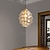 cheap Island Lights-LED Pendant Light Warm White 13/17/26cm 1-Light Globe Ceiling Hanging Light for Kitchen Island Glass Electroplated Painted Finishes Modern Nordic Style Dining Room Bedroom 110-240V