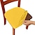 abordables Sr. y Sra. Boda-4 piezas/6 piezas de color sólido cepillado de alta elasticidad funda de silla simple suave y cómoda funda de asiento de silla a prueba de polvo y resistente a la suciedad adecuada para silla de