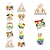 preiswerte Pride-Dekorationen-Happy Pride LGBT-Elementsatz. LGBT-Community-Symbole mit Regenbogenfahne, Blume, Herz. Illustrierte Elemente für den Pride Month, Bisexuelle, Transgender, Geschlechtergleichheit, Aufkleber,