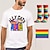 preiswerte Pride Shirts-LGBT LGBTQ T-Shirt Pride Shirts mit 1 Paar Socken Regenbogenflagge Set Ally Cats Queer Lesbisch Schwul T-Shirt für Paare Unisex Erwachsene Pride Parade Pride Month Party Karneval
