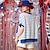 preiswerte Cosplay-Anime-Kapuzenpullover und T-Shirts für den Alltag-USA Flagge T-Shirt-Ärmel USA Flagge Für Damen Erwachsene Tag der Unabhängigkeit 4. Juli 3D-Druck Casual