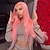 cheap Human Hair Lace Front Wigs-Pink Lace Front Wig Human Hair For Women 13x4 Hd Lace Frontal Wig Brazilian  Colored Straight Lace Front Wigs