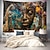 Недорогие пейзаж гобелен-Африканский фэнтези висит гобелен настенное искусство большой гобелен фреска декор фотография фон одеяло занавеска для дома спальня гостиная украшения