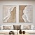 cheap Abstract Paintings-Handmade 3D Beige Minimalist Beach Painting Ocean Wave Painting on Canvas Ocean Abstract Art Textured Wall Art Wall Art Living Room Art Framed Ready To Hang