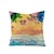 baratos Capa de almofada de férias-Capa de almofada decorativa de praia de verão, 1 peça, capa de almofada quadrada macia, fronha para quarto, sala de estar, sofá, cadeira