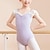ieftine Ținute Dans Copii-Ținute de Dans Copii Balet Leotard / Onesie Imprimare Despicare Tul Fete Performanță Antrenament Fără manșon Înalt Amestec Bumbac