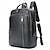 tanie Plecaki-Męski plecak z prawdziwej skóry, codzienny, biznesowy plecak na komputer, wierzchnia warstwa skóry bydlęcej, 15-calowy plecak na laptopa