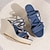 billige Sandaler til kvinner-kvinners kilesandaler plattformsandaler uformelle tykke såler ankelreim slip-on komfortsko