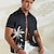 billiga Hawaiiskjorta för män-Herr Skjorta Hawaii skjorta Kokosnötsträd Grafiska tryck Nedvikt Svart Vit Blå Grön Kaki Utomhus Gata Kort ärm Mönster Kläder Sport Mode Streetwear Designer