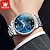 levne Quartz hodinky-OLEVS Muži Křemenný kreativita Módní Hodinky na běžné nošení Wristwatch Svítící VODĚODOLNÝ Ozdoby Ocel Hodinky