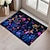 preiswerte Fußmatten-dunkle Blumen Fußmatte Küchenmatte Bodenmatte rutschfeste Flächenteppich ölbeständiger Teppich Indoor Outdoor Matte Schlafzimmer Dekor Badezimmermatte Eingangsteppich