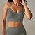 voordelige Sport bh&#039;s-Dames Lichte ondersteuning Sport bh&#039;s Running BH Open achterkant Gekruiste rug Goede top Gewatteerd Fitness Recreatiesport Hardlopen Ademend Lichtgewicht Zacht Zwart Wit donkergrijs Effen