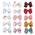 cheap Kids&#039; Headpieces-15PCS Pastoral Style Vintage Floral Print Bowknot Hair Clips For Kids Girls Cute Handmade Bow Headwear