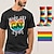 levne Košile Pride-lgbt lgbtq tričko pride trička s 1 párem ponožek sada duhových vlajek probudil se znovu gay vtipné queer lesbické gay tričko pro pár unisex dospělé hrdost průvod hrdost měsíc párty karneval