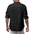 abordables Tenue d&amp;#39;affaires décontractée-Homme Chemise Chemise à col chinois Chemise à col mao Chemise à enfiler Chemise décontractée Chemise en coton Plein Vacances Hawaïen Noir Blanche manche longue Col Mao Printemps &amp; Automne Vêtement