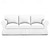 baratos IKEA Capas-capa de sofá de algodão ektorp de 3 lugares, capa de sofá ektorp com 3 capas de almofada e 3 capas de encosto, capa protetora de móveis lavável ektorp