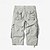 billiga Utomhus-Herr Capri Cargo Shorts Cargo-shorts Shorts Capribyxor Vandringsshorts Bensträng 6 fickor Slät Komfort Utomhus Dagligen Utekväll Mode Streetwear Svart Armégrön
