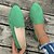 billige Slip-ons og loafers til kvinner-slip-on loafers i gult semsket skinn for kvinner - komfortable fritidsklær for hverdagsbruk