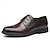 baratos Sapatos Oxford para Homem-Homens Sapatos sociais Botas da Moda Caminhada Casual Diário Pele Confortável Botas / Botins Com Cadarço Preto Marron Primavera