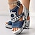 billiga Damsandaler-kedja av sandaler för kvinnor &amp; strass dekor sandaler slingback peep toe ankel rem spänne kil skor sommar strand plattform sandaler