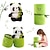halpa Sisätyynyt-panda täytetyt eläimet panda tyynyt bambu pehmolelu bambuputki nukke lahjat pojille tytöille