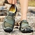 cheap Men&#039;s Sandals-Men&#039;s Summer Sandals Light Soles Handmade Shoes Walking Casual Outdoor Vacation Beach Mesh Breathable Comfortable Slip Resistant Magic Tape Black Blue Green Shoes
