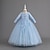cheap Party Dresses-Kids Girls&#039; Dress Party Dress Solid Color 3/4 Length Sleeve Performance Special Occasion Pleated Mesh Elegant Princess Polyester Maxi A Line Dress Summer Spring 3-13 Years White Pink Sky Blue