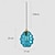 cheap Island Lights-LED Pendant Light Warm White 13/17/26cm 1-Light Globe Ceiling Hanging Light for Kitchen Island Glass Electroplated Painted Finishes Modern Nordic Style Dining Room Bedroom 110-240V