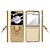 halpa Samsung-kotelot-puhelin Etui Käyttötarkoitus Samsung Galaxy Z Flip 6 Z Flip 5 Z Flip 4 Z Flip 3 Takakuori ja näytönsuoja Sormuksen pidike Iskunkestävä Retro TPU Metalli PU-nahka