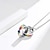 cheap Pride Parade Dec-Pride Rainbow Flag Double Ring Titanium Steel Necklace Comrade Pull Six Color Double Ring Pendant
