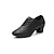 cheap Latin Shoes-Men&#039;s Latin Dance Shoes Modern Dance Shoes Dance Shoes Prom Ballroom Dance Lace Up Party / Evening Professional Thick Heel Closed Toe Lace-up Adults&#039; Black