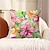 お買い得  花と植物のスタイル-トロピカルフラワー装飾クッションカバー 2個入り 柔らかい正方形クッションケース 寝室 リビングルーム ソファ カウチ 椅子用
