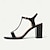 billige Sandaler til kvinder-kvinders chunky hæl sandaler sort blokhæl mode blødt mikrobielt læder