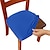 abordables Monsieur et Madame Mariage-4 pièces/6 pièces housse de chaise brossée à haute élasticité de couleur unie housse de siège de chaise simple, douce et confortable, housse de chaise anti-poussière et résistante à la saleté adaptée