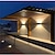 ieftine Aplice de Exterior-1buc lumini solare exterioare de perete cu dimensiunea fasciculului reglabil, exterior ip65 impermeabil cu LED iluminat solar în sus și în jos iluminat pentru grădină de uz casnic verandă lumina