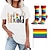 baratos Camisas do Orgulho-Camiseta lgbt lgbtq camisas do orgulho com 1 par de meias conjunto de bandeira do arco-íris seja gentil queer camiseta lésbica para casais unissex adultos parada do orgulho orgulho mês festa carnaval