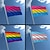voordelige Prideparade december-trots maan regenboog hand vlag zwaaien partij banket viering