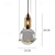 voordelige Eilandlichten-led-hanglamp glazen bol 1-lichts 15 cm pendelarmatuur modern minimalistisch creatief persoonlijkheid meteorenregen hanglamp slaapkamer eetkamer 110-240v