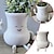 cheap Statues-Funny Smiling Plant Pot with Finger Up, Unique Cute Planters for Indoor Plants Succulents, Resin Smiley Face Flowerpot Novelty Adorable Gift Ideas(Plants not Included) (Middle Finger)