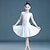 Χαμηλού Κόστους Latin Ρούχα Χορού-Λάτιν Χοροί Παιδικά Ρούχα Χορού Φόρεμα Καθαρό Χρώμα Κόψιμο Κοριτσίστικα Επίδοση Εκπαίδευση Αμάνικο Ψηλό Πολυεστέρας