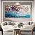 levne Olejomalby-abstraktní barevné květinové malba na plátno ruční malba na zeď ručně malovaná tlustý texturovaný okvětní lístek malba nožem současné umělecké dílo domácí výzdoba přizpůsobená pohovka umělecká díla