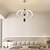 preiswerte Pendelleuchte-LED Pendelleuchte 48cm Ring Kreis Design 3 Farbe Licht Metall luxuriöse moderne Stil Esszimmer Schlafzimmer Pendelleuchten 110-240V