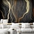cheap Abstract &amp; Marble Wallpaper-Cool Wallpapers Wall Mural Black Gold Marble Wallpaper Wall Sticker Covering Print Adhesive Required 3D Effect Canvas Home Décor